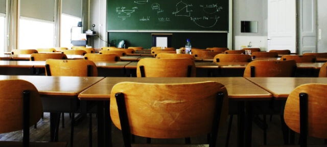 Secondary education classroom