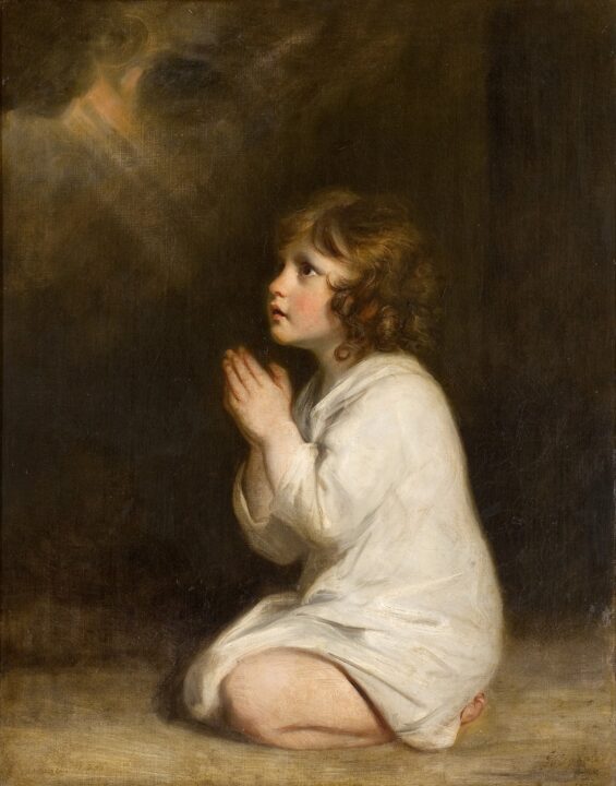 Young Samuel praying 