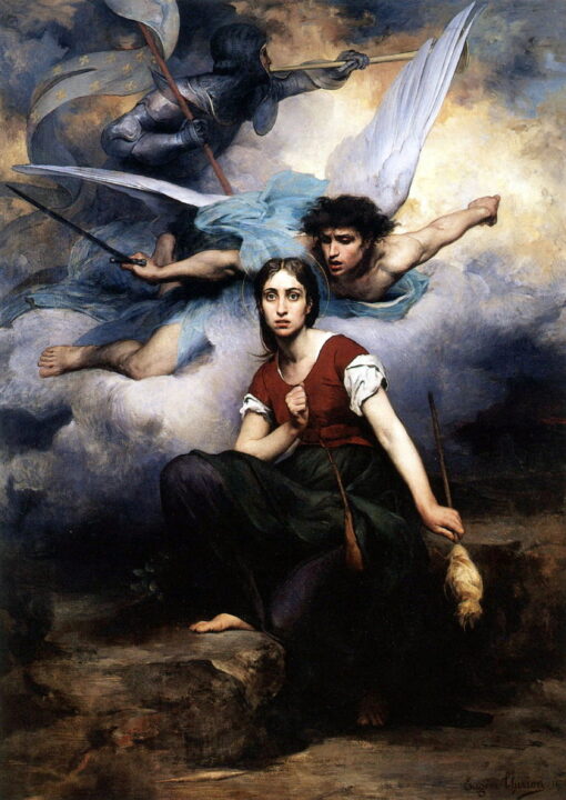 St. Joan of Arc with an angel