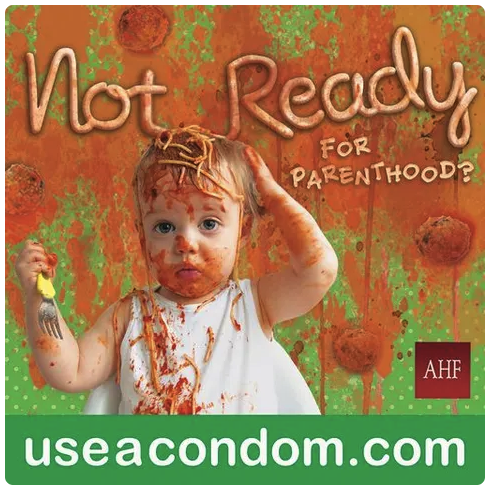 AHF ad to promote contraception