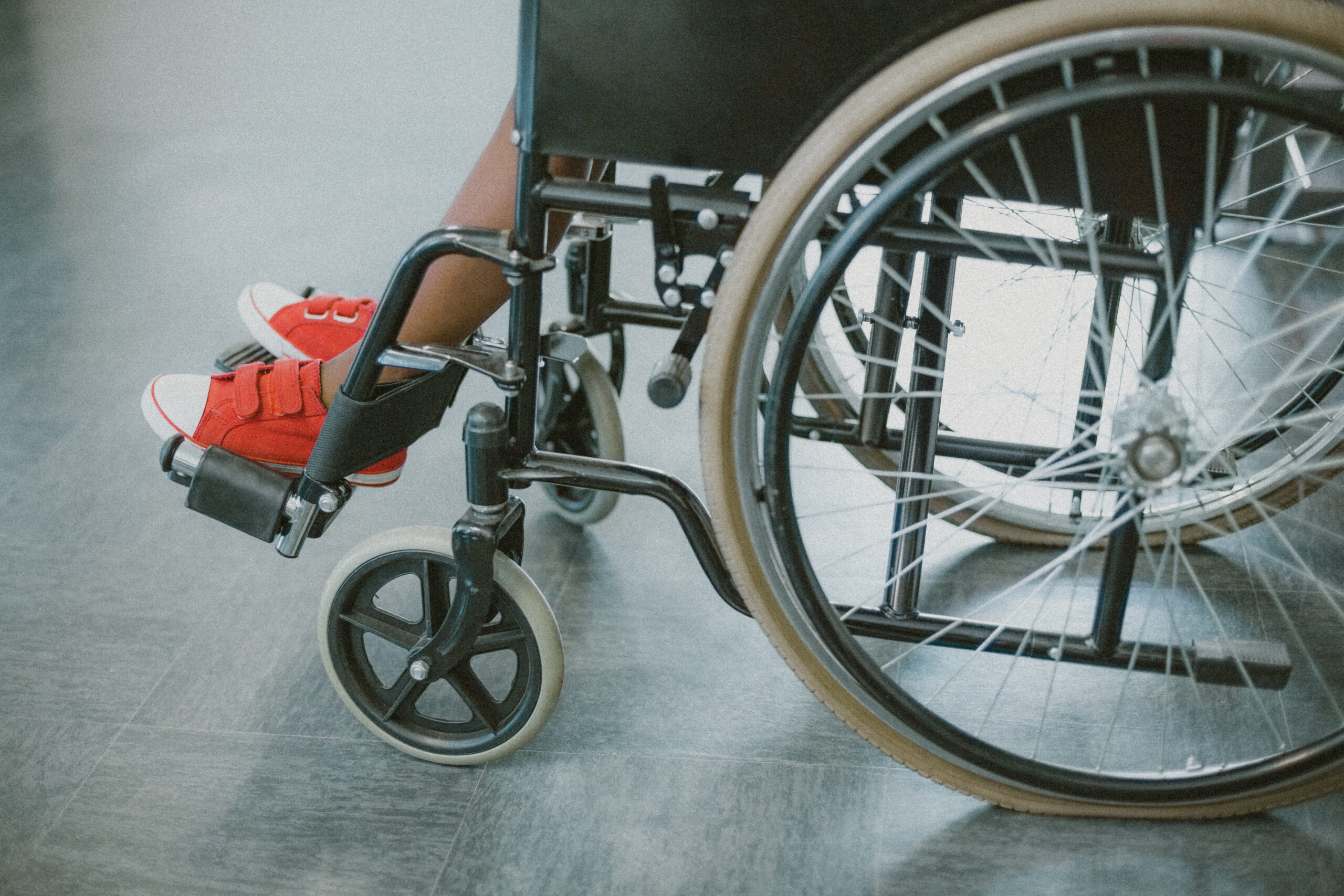 Child in a wheelchair