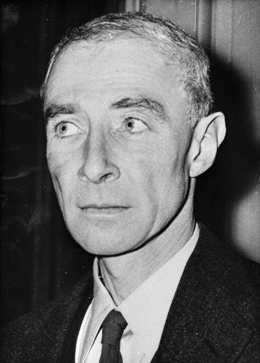 Oppenheimer frowning nervously