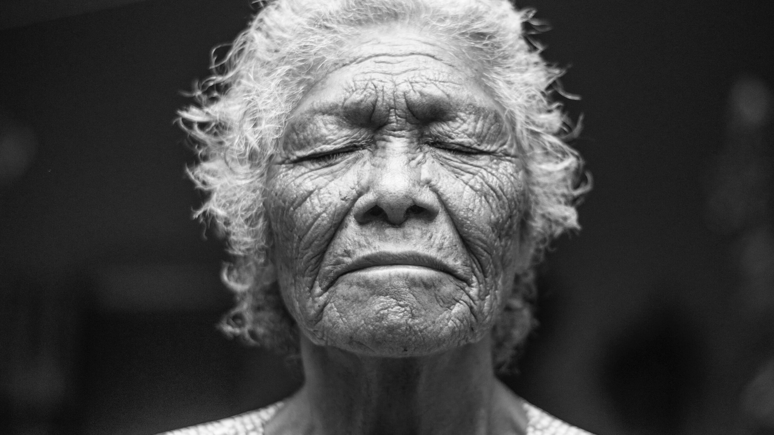 face focused in tranquility