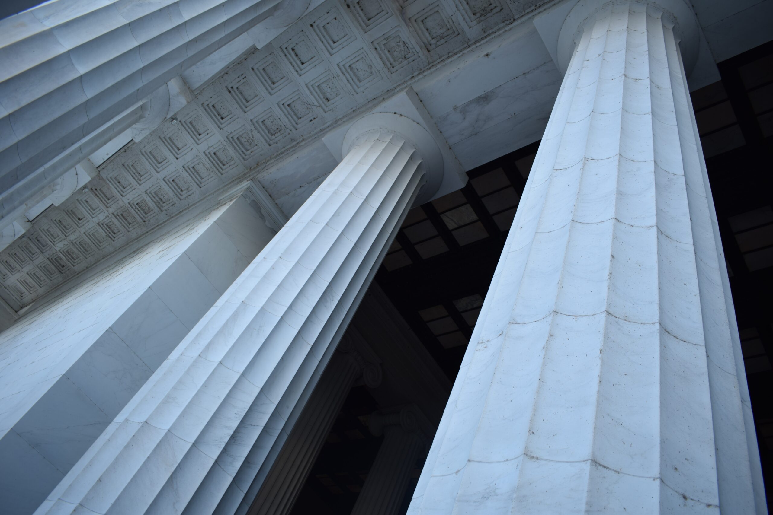 Columns of a behemoth building
