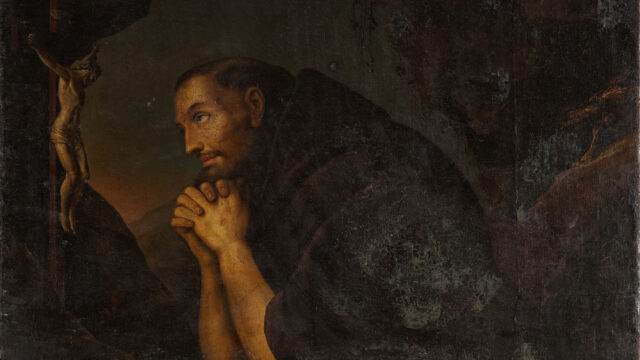 Praying Monk by Franciszek Leksycki