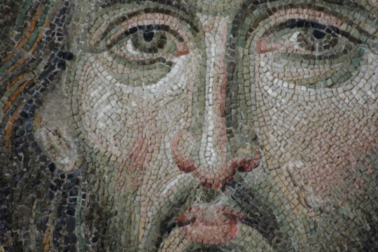 Mosaic image of Jesus