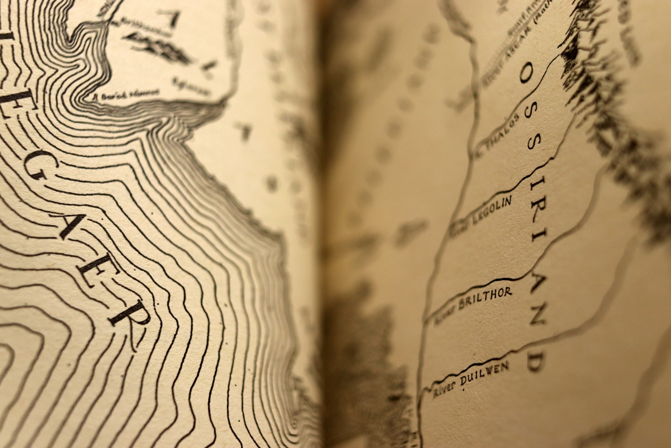map from Tolkien's literature