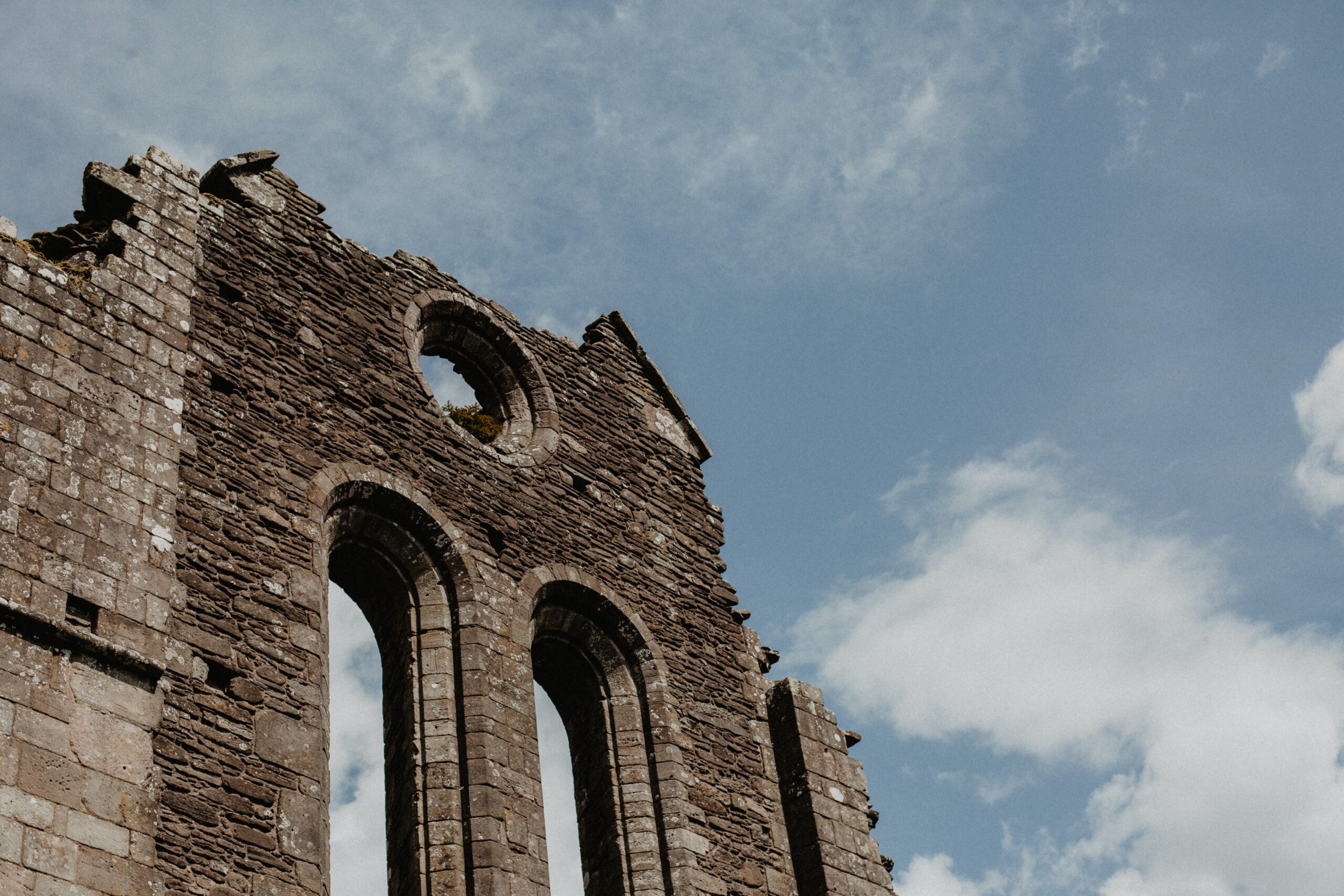 A church in ruins