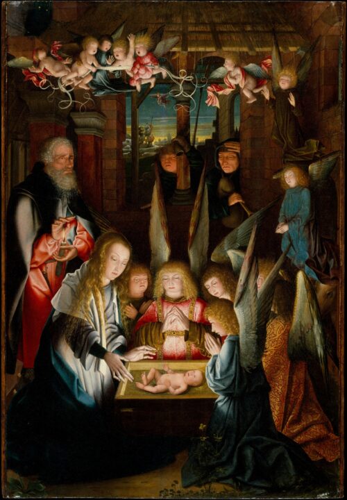 Adoration of the Christ Child painting