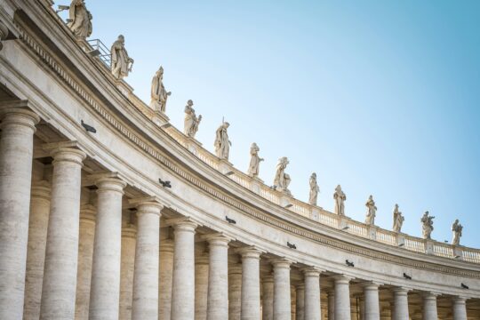 the colonnade in St. Peter's Square