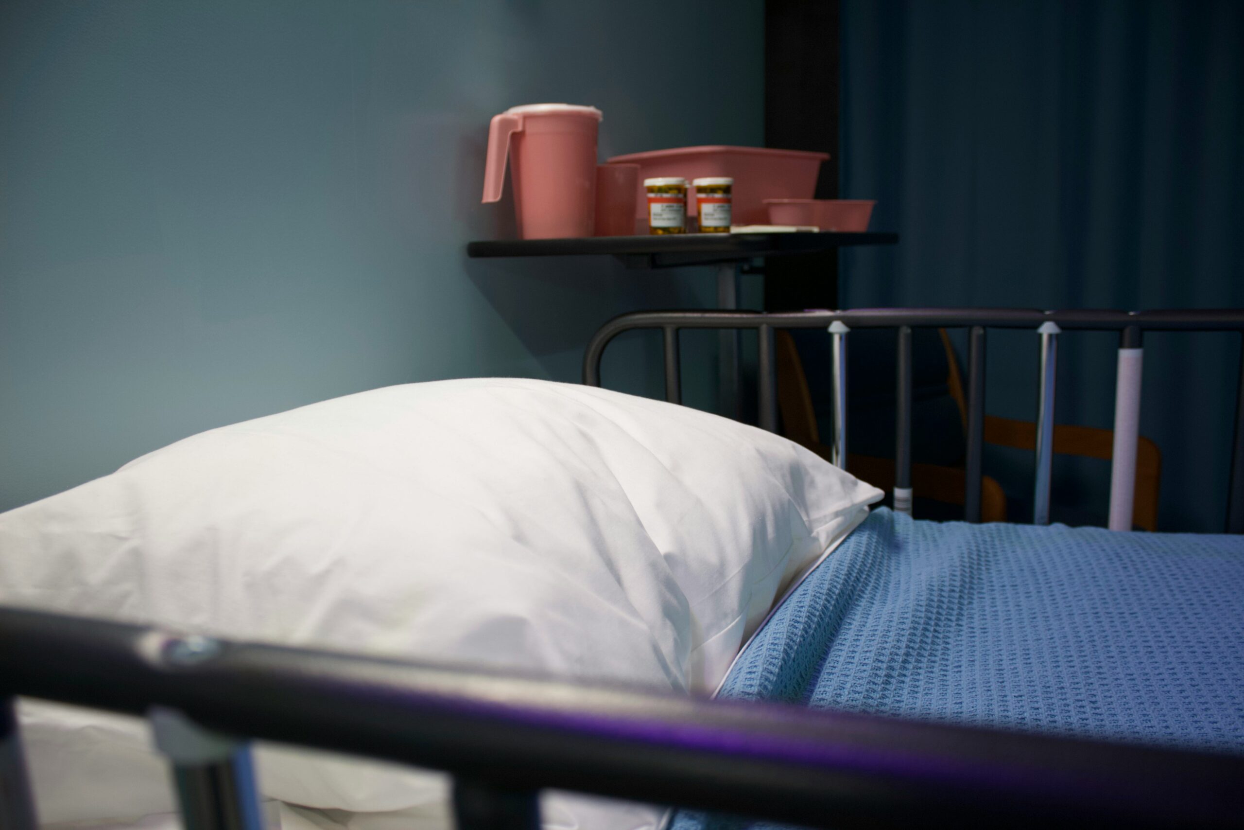 empty hospital bed