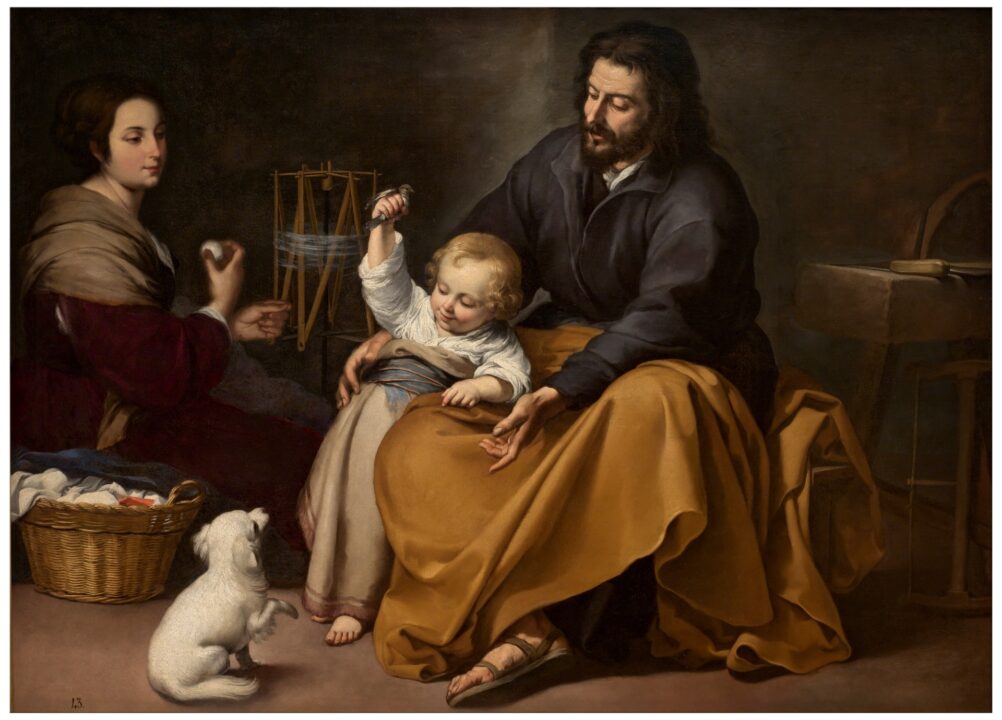 The Holy Family with a Little Bird by Murillo
