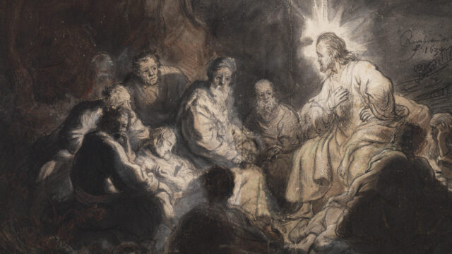 Jesus and his Disciples by Rembrandt