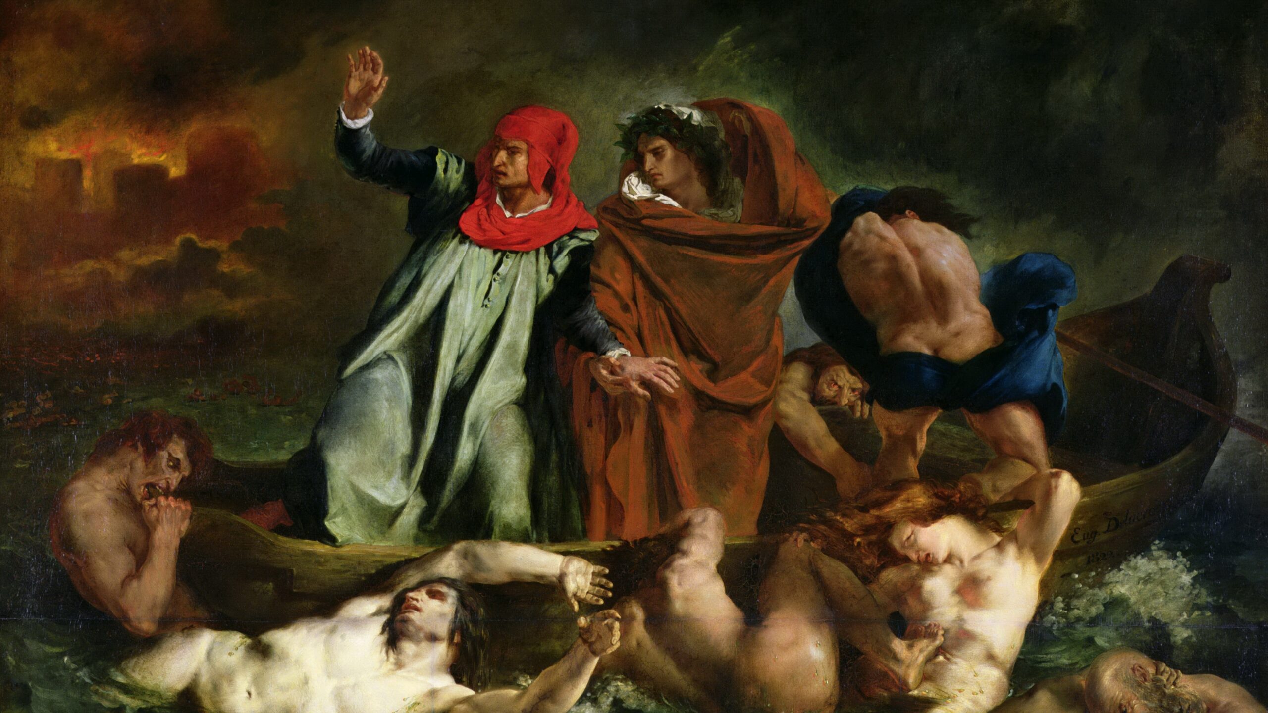 The Barque of Dante by Delacroix