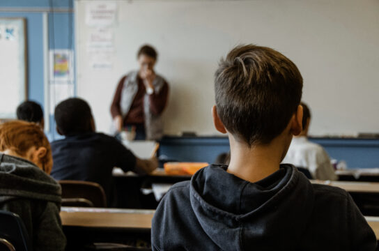 Child in a classroom