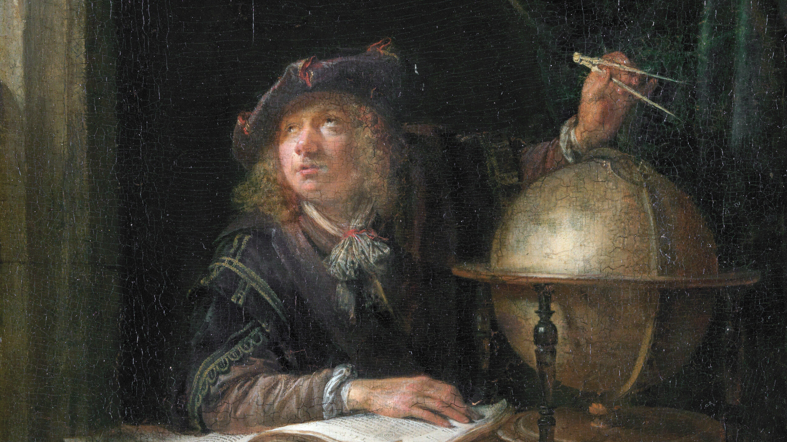 Astronomer in a Window painting