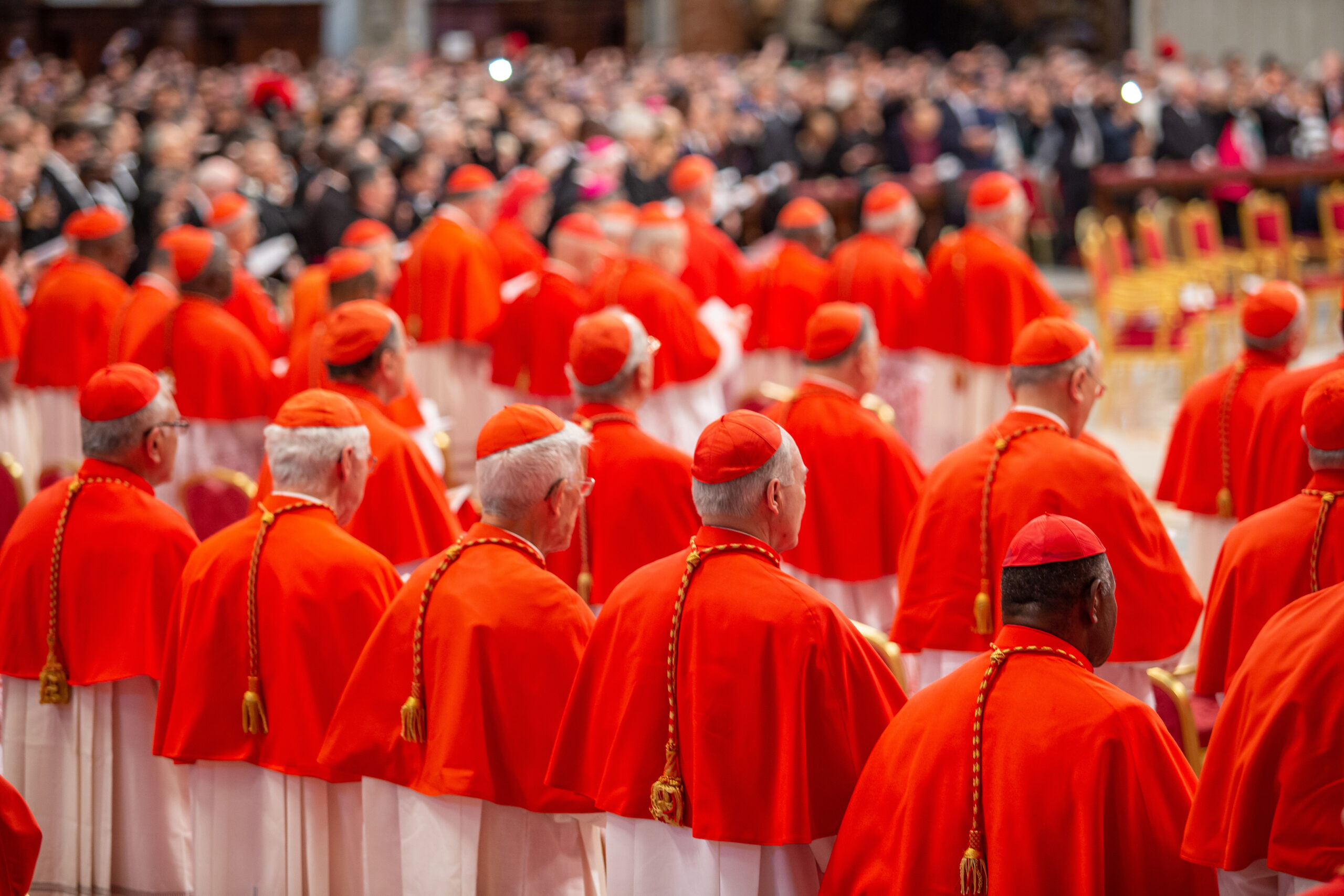group of bishops crowded together