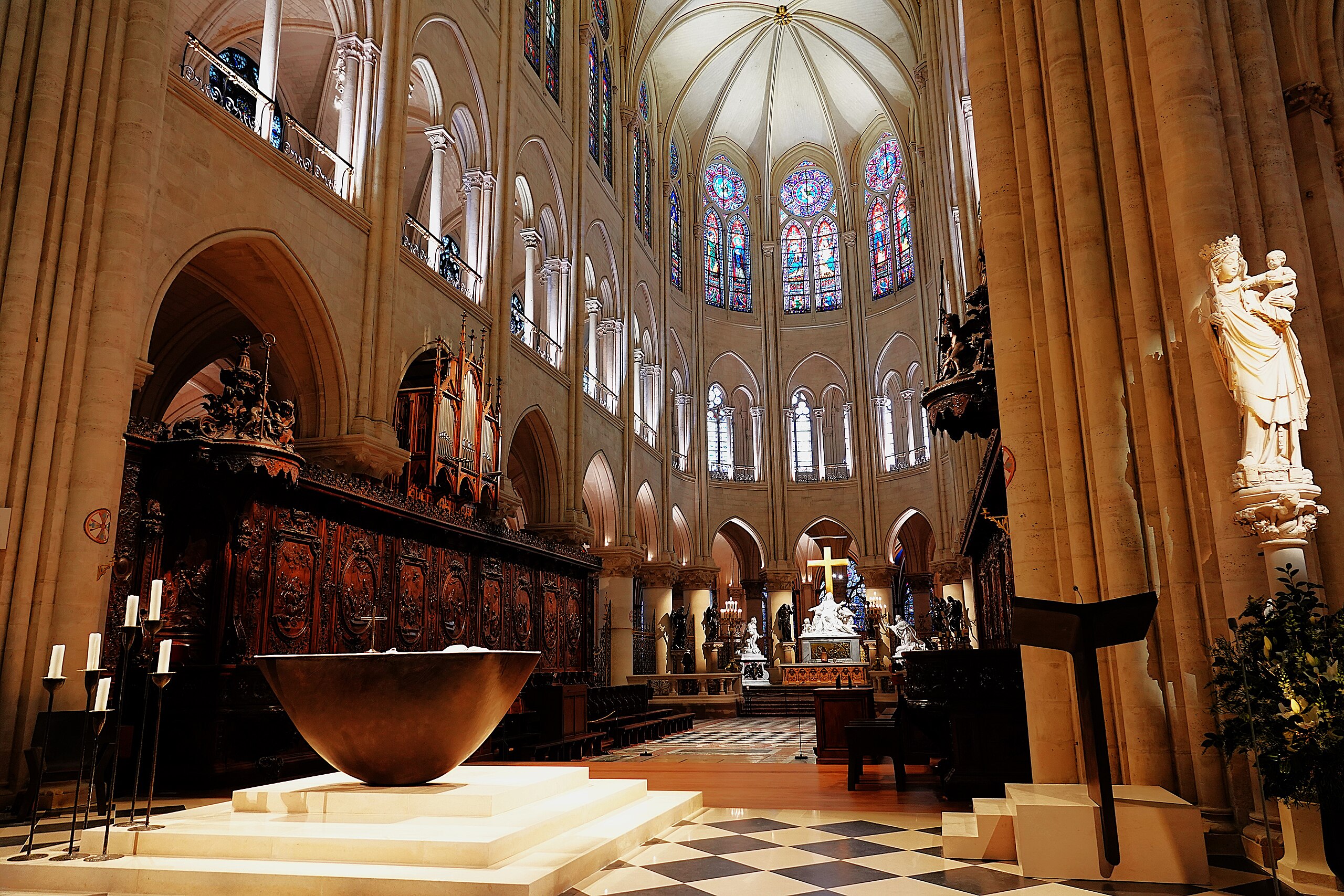 Madonna and Child in Notre Dame Cathedral