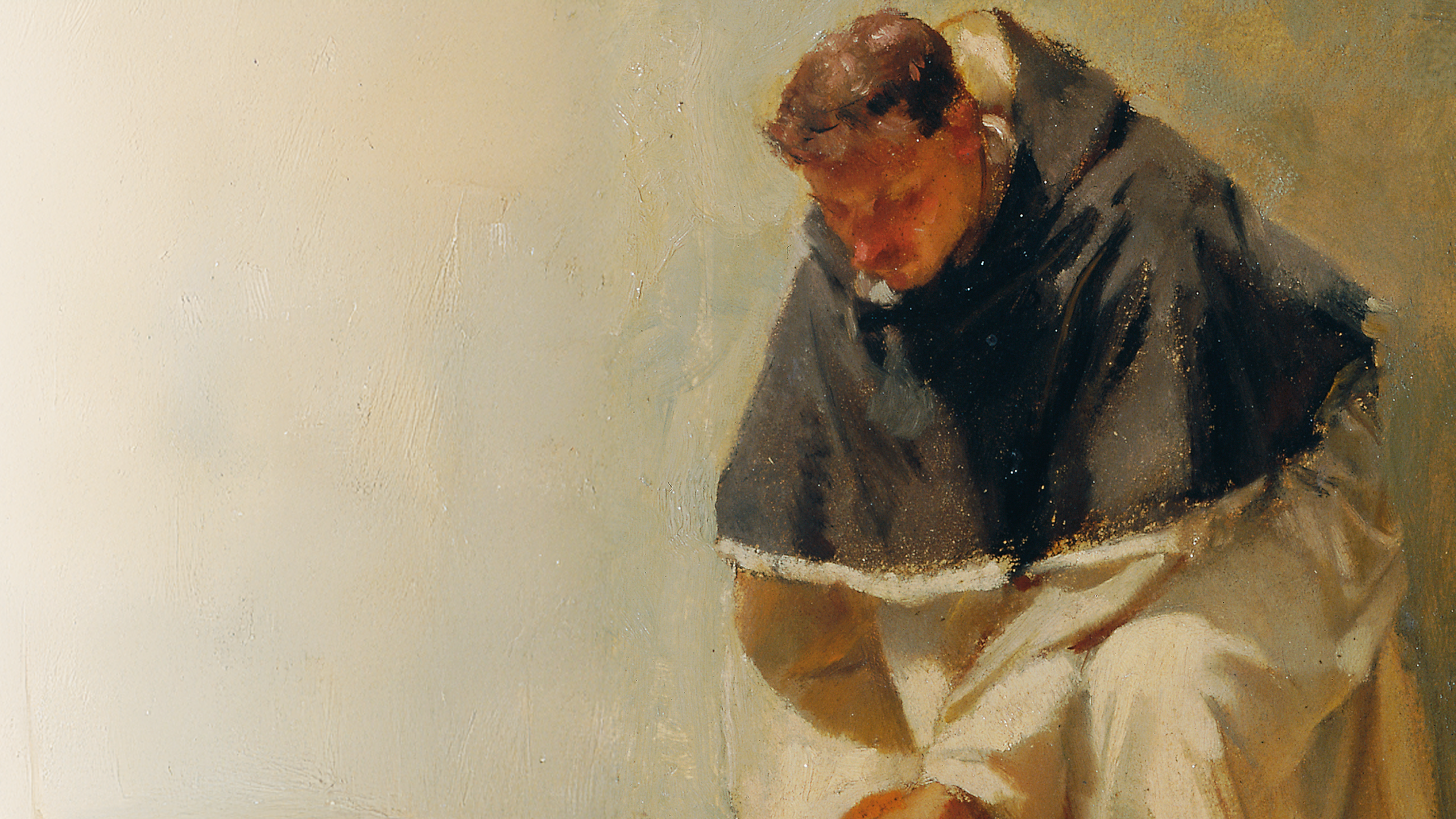 a priest pouring water