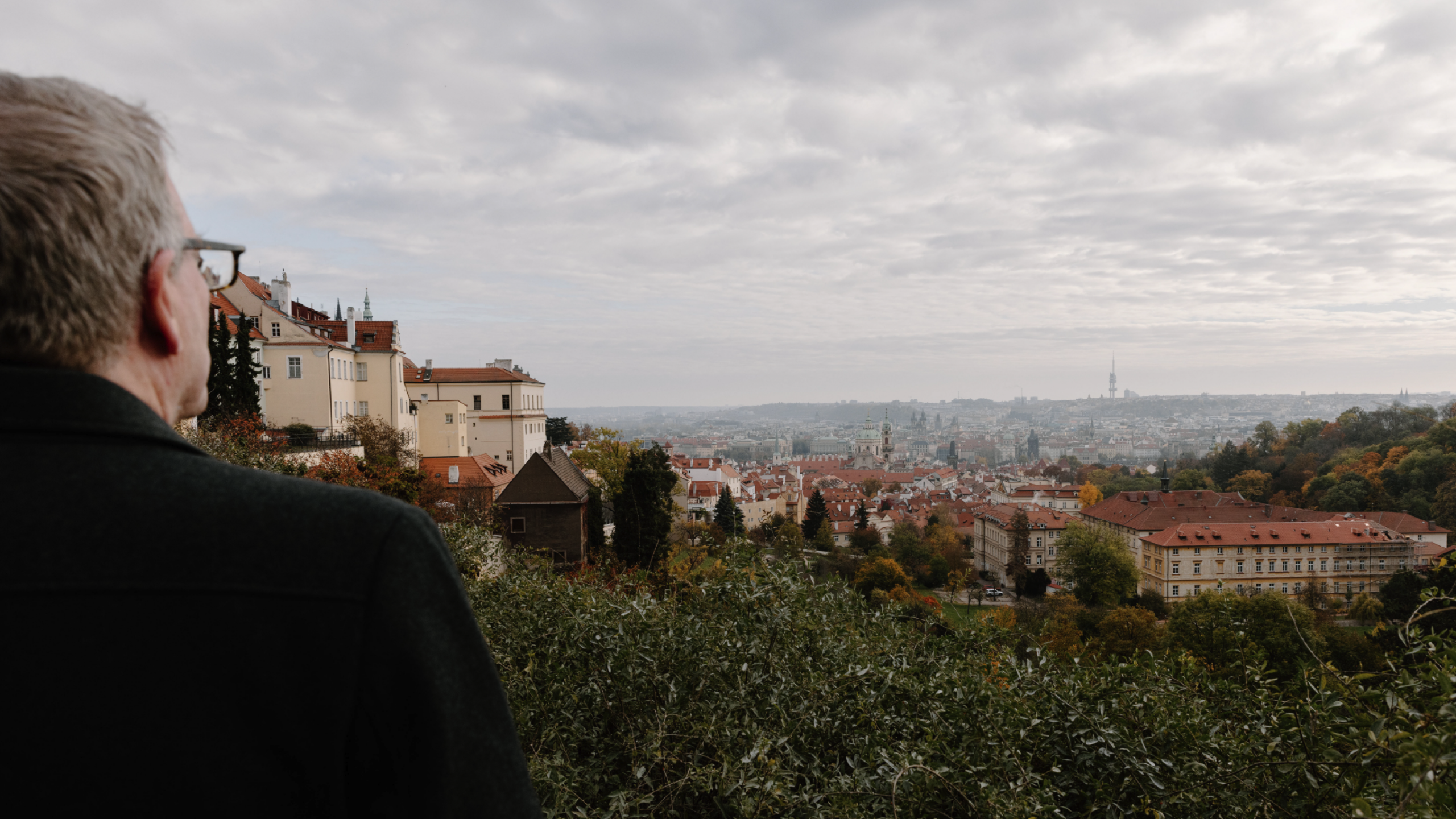 Bishop Looking at landscape