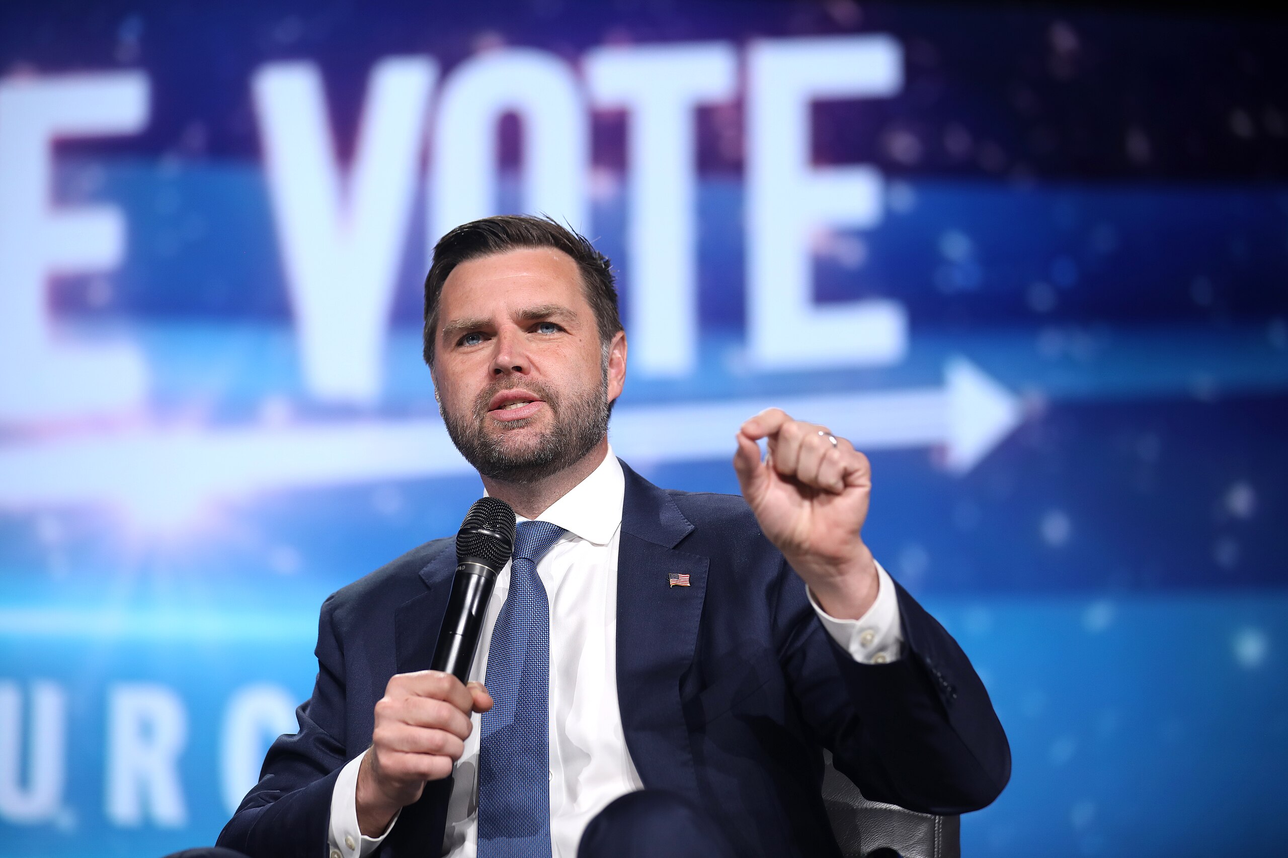 JD Vance making a speech
