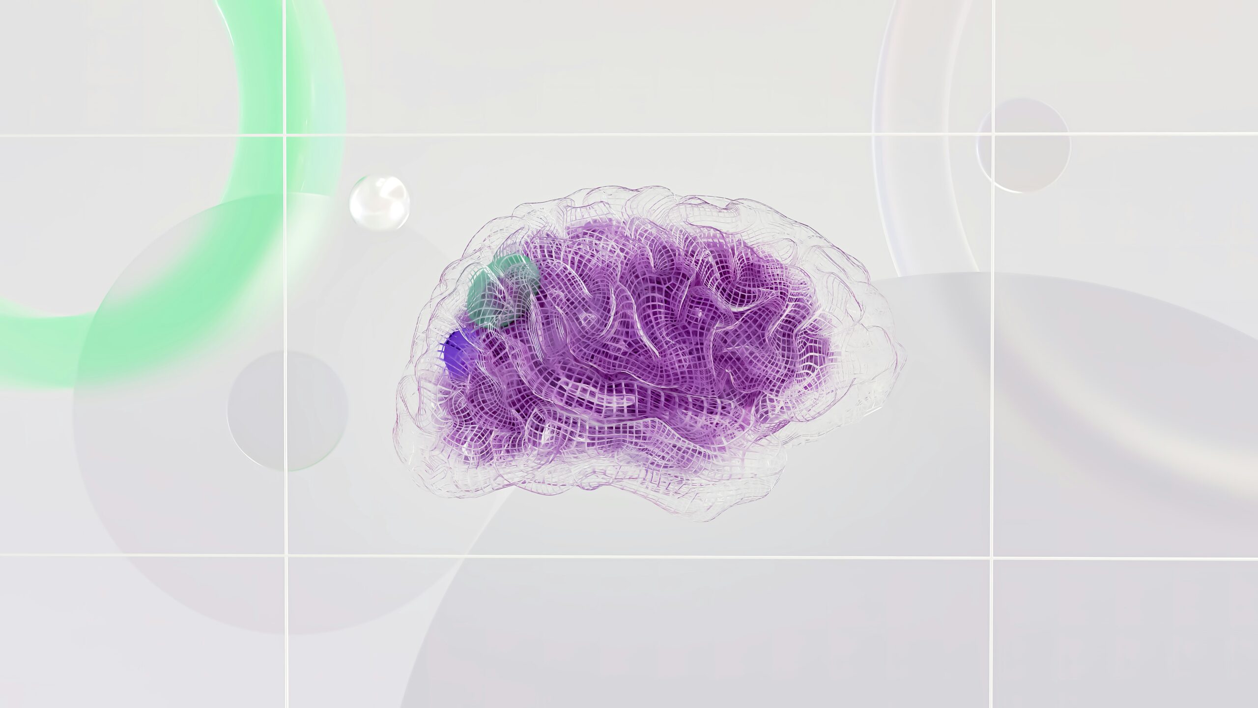 a digital graphic of a brain