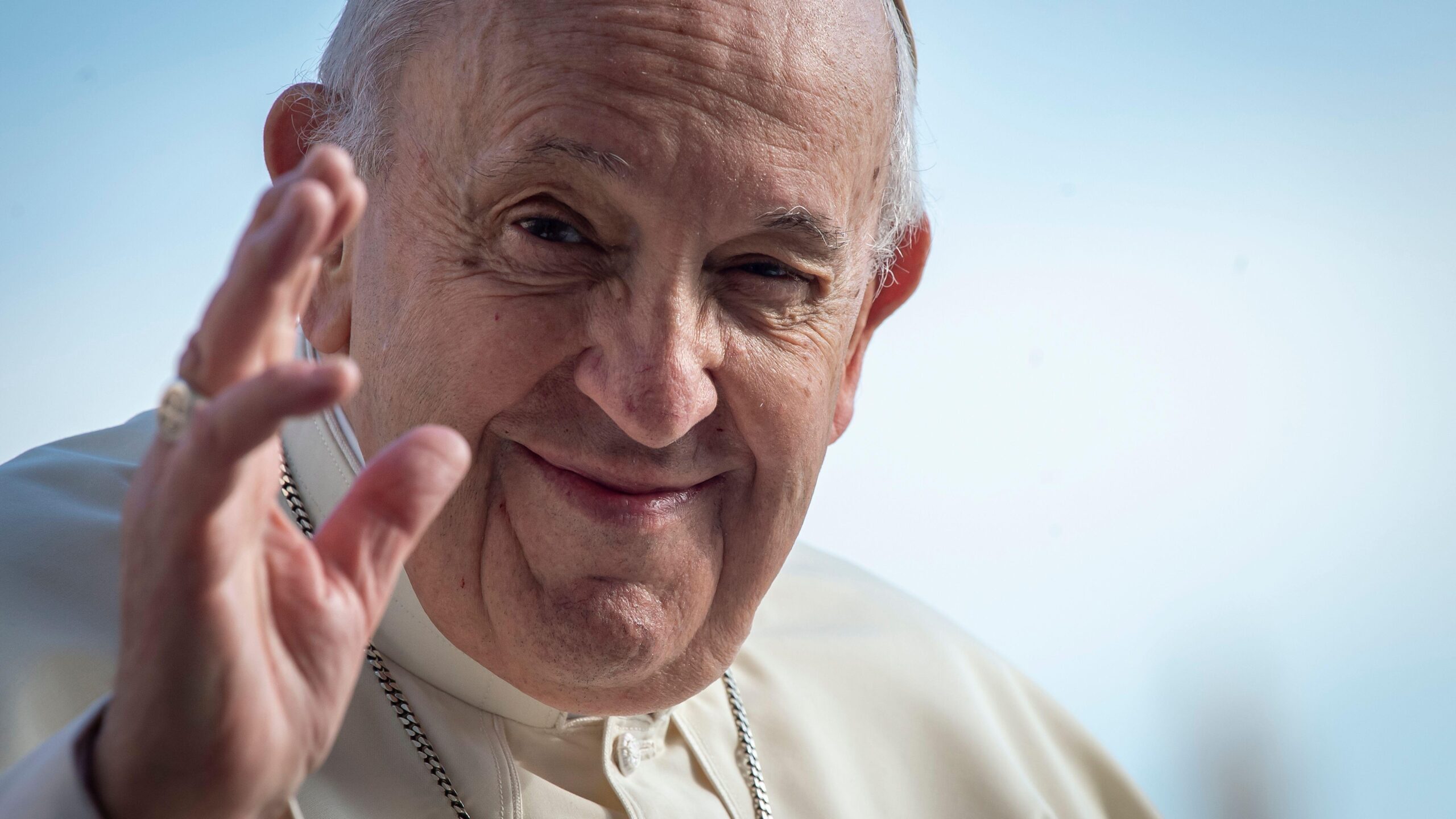 Pope Francis smiling