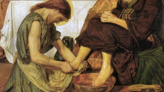 Jesus washing the Apostles' feet