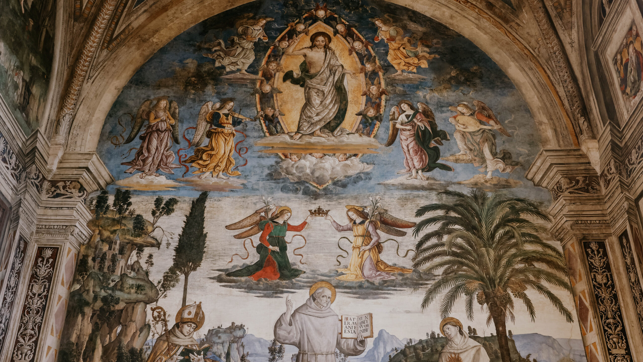 painting in a church