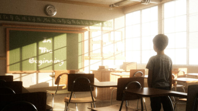 Child in classroom