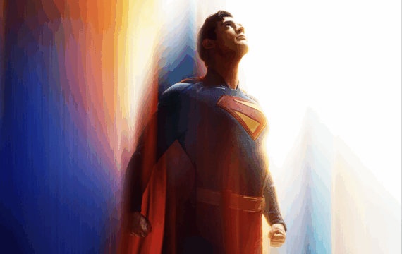Superman flying movie image