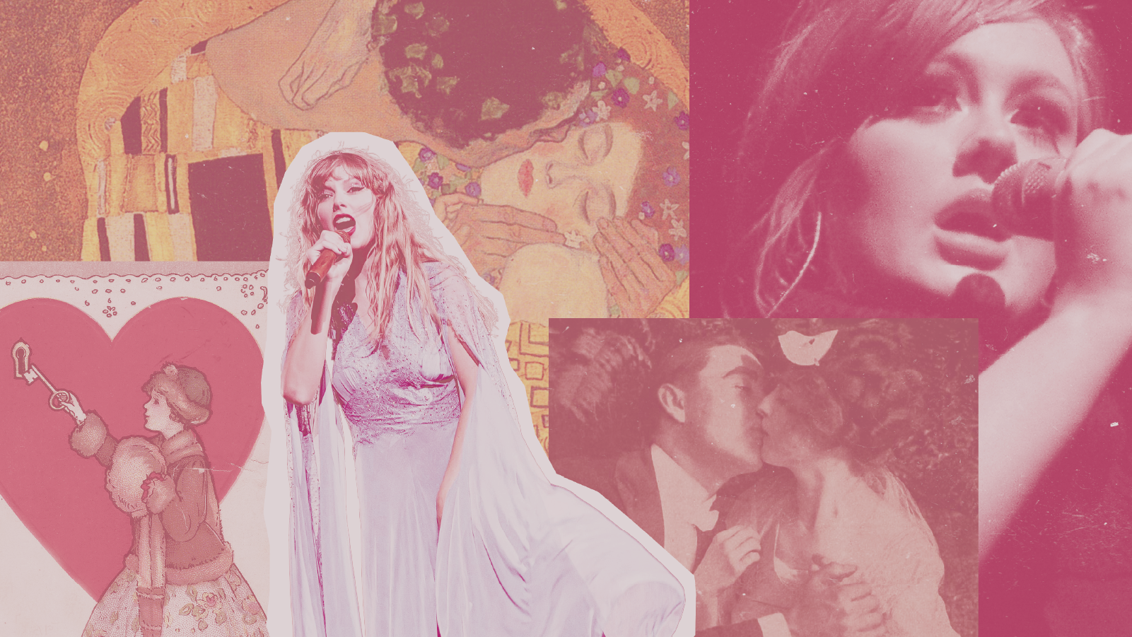 Adele and Taylor Swift collage